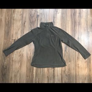 The North Face Gray Microfleece 3/4 Zip Sweater
